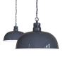 Leaden Grey Slate Rustic Dome Pendant Light - Berwick - Soho Lighting