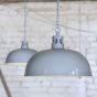 Berwick Rustic Dome Pendant Light French Grey - Soho Lighting