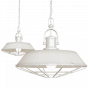 Brewer Cage Industrial  Pendant Light Clay White Cream - Soho Lighting