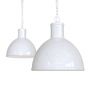 Wardour Industrial Bay Pendant Light Pure White - Soho Lighting