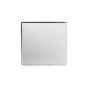 The Finsbury Collection Polished Chrome Luxury metal Single Blanking Plate