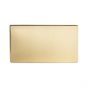 The Savoy Collection Brushed Brass Period metal Double Blanking Plates