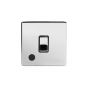 The Finsbury Collection Polished Chrome Luxury 1 Gang Flex Outlet 20 Amp DP Switch with Black Insert