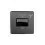 The Connaught Collection Black Nickel Extractor Fan Isolator Switch Black Ins Screwless