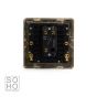 The Savoy Collection Brushed Brass Period 1 Gang 2 Way Toggle Switch
