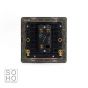 The Charterhouse Collection Aged Brass 1 Gang 2 Way Toggle Switch