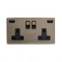 Antique Brass Fast Charge USB Socket