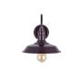 Argyll Industrial Wall Light Mulberry Red Maroon - Soho Lighting