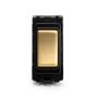 The Savoy Collection Brushed Brass 20A 2 Way Retractive RM-Grid Switch Module