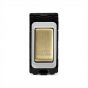The Savoy Collection Brushed Brass 20A Double Pole 'Coffee Machine' RM-Grid Switch Module