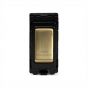 The Savoy Collection Brushed Brass 20A Double Pole 'Dishwasher' RM-Grid Switch Module