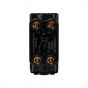 The Savoy Collection Brushed Brass 20A Double Pole 'Fan' RM-Grid Switch Module