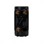 The Connaught Collection Black Nickel 20AX 2 Way Single Pole 'EMG LTG TEST' RM-Grid Switch Module