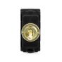 Soho Lighting Brushed Brass 20A 1 Way Retractive CM-Grid Toggle Switch Module
