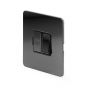 The Connaught Collection Flat Plate Black Nickel 13A Switched Fused Connection Unit (FCU) Blk Ins Screwless