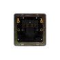 The Connaught Collection Flat Plate Black Nickel 20A 1 Gang Double Pole Switch Blk Ins Screwless