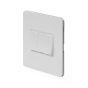The Eldon Collection Flat Plate White Metal 10A 3 Gang 2 Way Switch Wht Ins Screwless