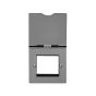 The Connaught Collection Black Nickel 2 x25mm EM-Euro Module Floor Plate