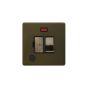 Soho Lighting Bronze 13A Switched Fused Connection Unit (FCU) Flex Outlet With Neon Screwless 
