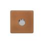 Soho Fusion Antique Copper & Brushed Chrome 1 Gang 2 Way Trailing Dimmer Screwless 100W LED (250w Halogen/Incandescent)