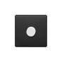Soho Fusion Matt Black & White 1 Gang 2 Way Trailing Dimmer Screwless 100W LED (150w Halogen/Incandescent)