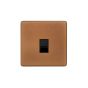 The Chiswick Collection Antique Copper 1 Gang Data Socket RJ45 Ethernet Cat5/6 Screwless