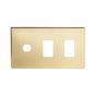 The Savoy Collection 3 Gang 2RM+1CM Dual Module Grid Switch Plate