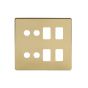 The Savoy Collection 8 Gang 4RM+4CM Dual Module Grid Switch Plate