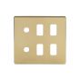 The Savoy Collection 6 Gang 4RM+2CM Dual Module Grid Switch Plate