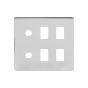 The Finsbury Collection 6 Gang 4RM+2CM Dual Module Grid Switch Plate