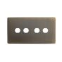 The Charterhouse Collection 4 Gang CM Circular Module Grid Switch Plate