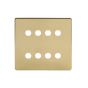 The Savoy Collection 8 Gang CM Circular Module Grid Switch Plate