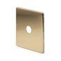The Savoy Collection Brushed Brass 1 Gang LT3 Toggle Plate ONLY