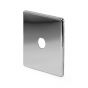 The Finsbury Collection Polished Chrome 1 Gang LT3 Toggle Plate ONLY