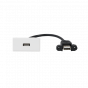 White USB Mounted Socket EM-Euro Module