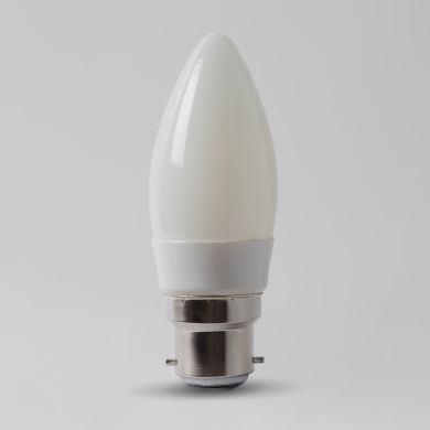 4w B22 3000K Opal Dimmable with white plastic