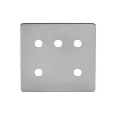 The Lombard Collection 5 Gang CM Circular Module Grid Switch Plate