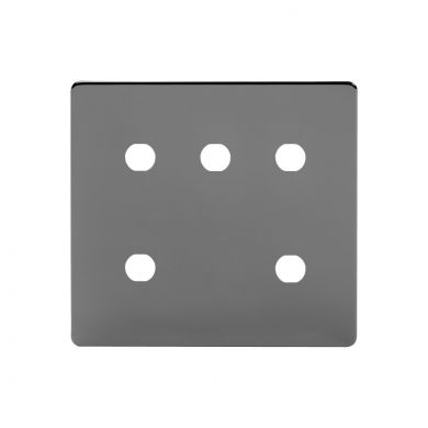 The Connaught Collection 5 Gang CM Circular Module Grid Switch Plate