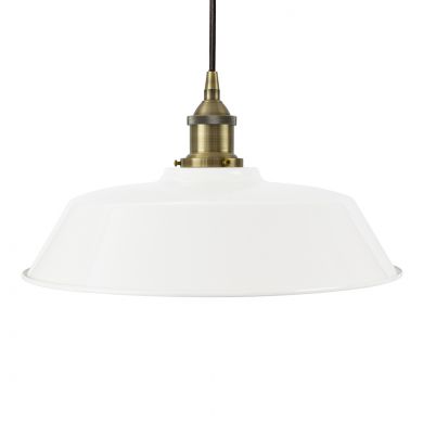 White Chancery Painted Pendant Light