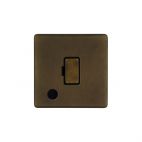 Soho Lighting Vintage Brass 13A Unswitched Fused Connection Unit (FCU) Flex Outlet