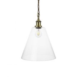 Forster Clear Cone Glass Pendant Light
