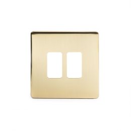 Soho-Lighting-Brushed-Brass-2-Gang-Grid-Plate