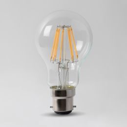 8w B22 3000K Transparent Dimmable