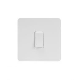 white metal light switches