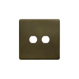 The Eton Collection 2 Gang CM Circular Module Grid Switch Plate