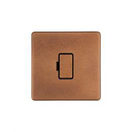 Soho Lighting Antique Copper 13A Double Pole Unswitched Fused Connection Unit (FCU)