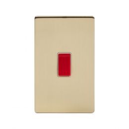 Brushed Brass Cooker Switch