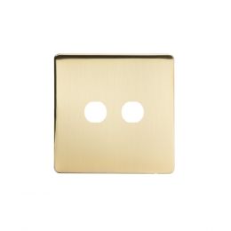 The Savoy Collection 2 Gang CM Circular Module Grid Switch Plate