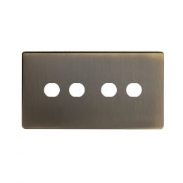 The Charterhouse Collection 4 Gang CM Circular Module Grid Switch Plate