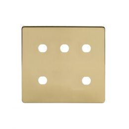 The Savoy Collection 5 Gang CM Circular Module Grid Switch Plate